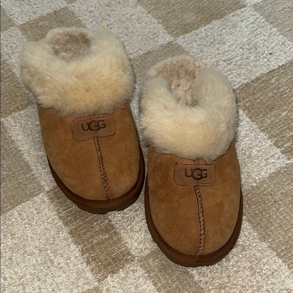 UGG Chestnut Shearling Slip-Ons